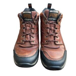 Ariat ATS Terrain Hiking Riding Combat Boots Womens Sz 9.5 Brown Outdoor Shoes
